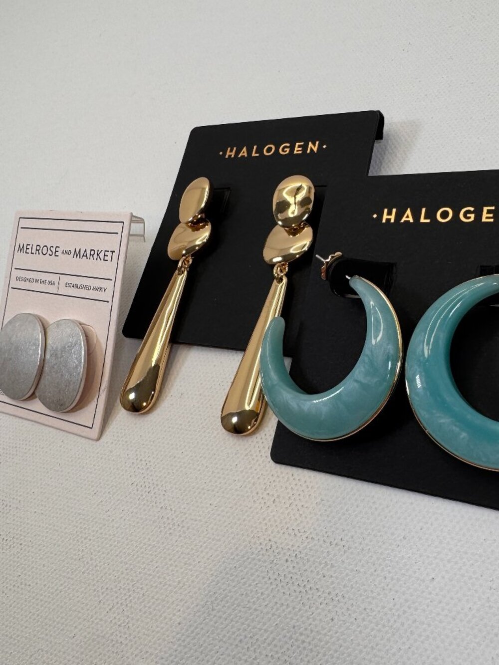 Classic Modern Earring Lot Womens Melrose and Market Halogen Wedding Classic NWT